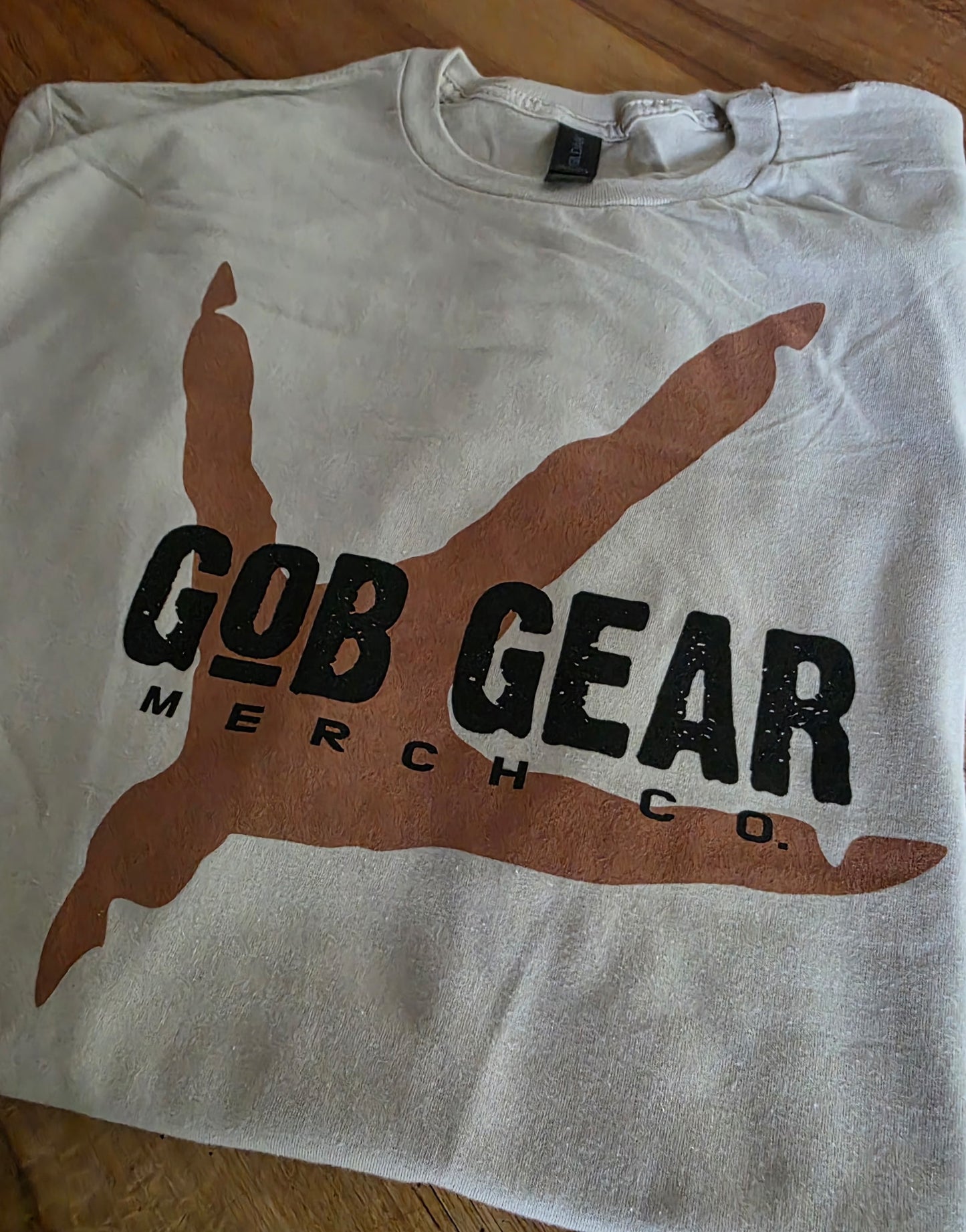 Gildan Softstyle Tan/Sand Tee with Logo/Track