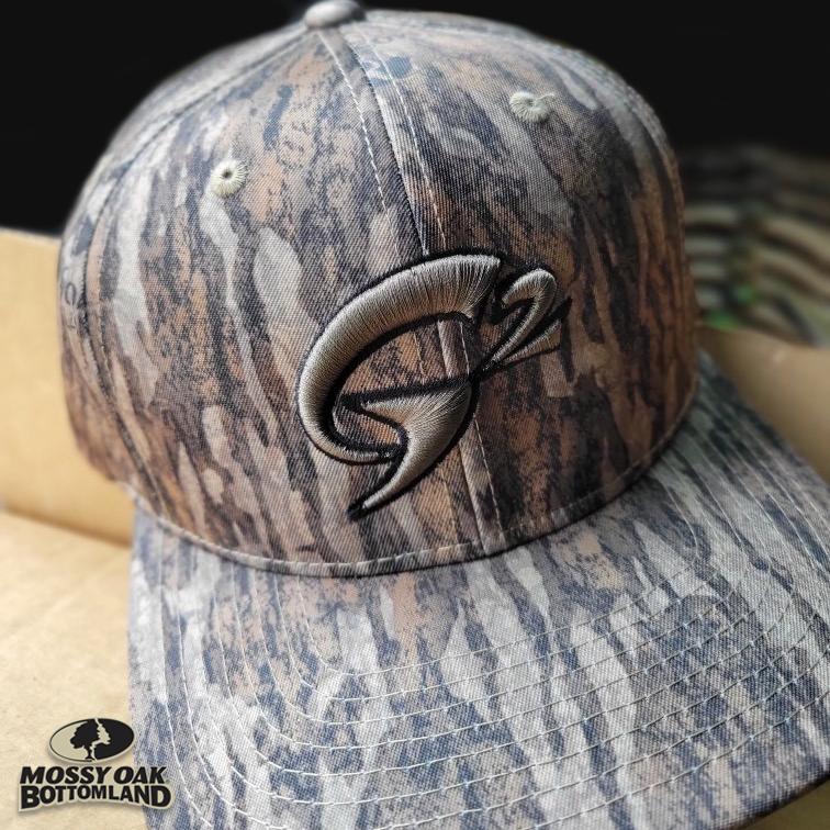 Gob Gear | Cap Hat | G2 Rounded Logo - Pacific P680 Snapback - Mossy Oak (New) Bottomland - Light Brown/Black Stitching