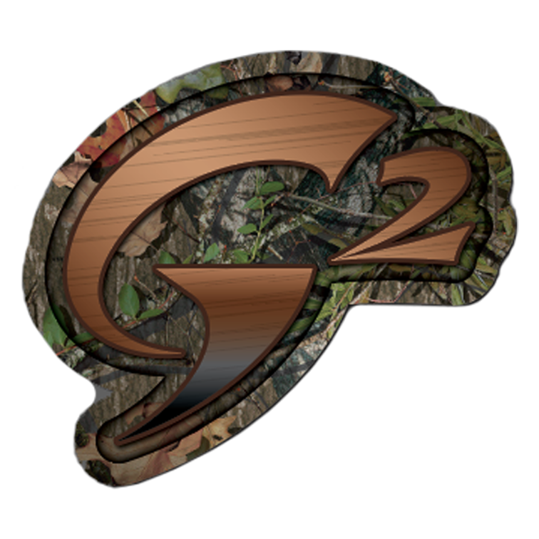 Gob Gear | Decal - G2 Rounded Logo - Mossy Oak Obsession/Brown